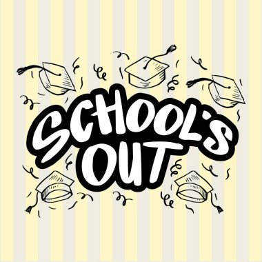 Okul harf yazıyor. Poster tasarımı.