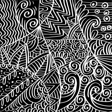 El çizimi süs tasarımı arkaplanı.