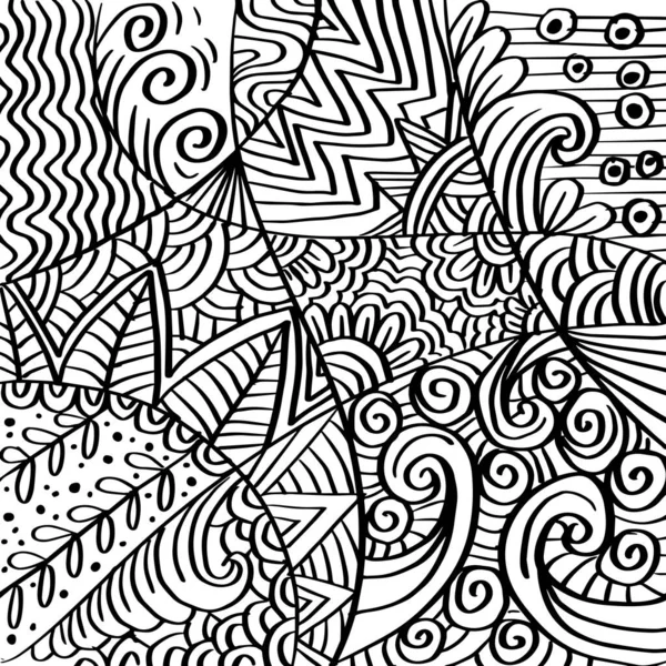 Hand Drawn Ornamental Design Background — Vetor de Stock