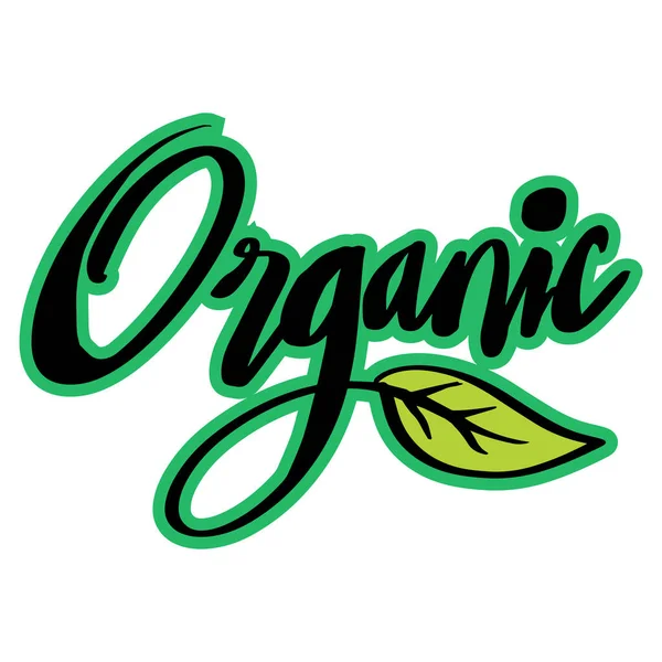 Organiczne Pismo Koncepcja Logo — Wektor stockowy