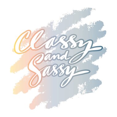 Zarif ve arsız, el yazısı. Poster tırnak içinde.