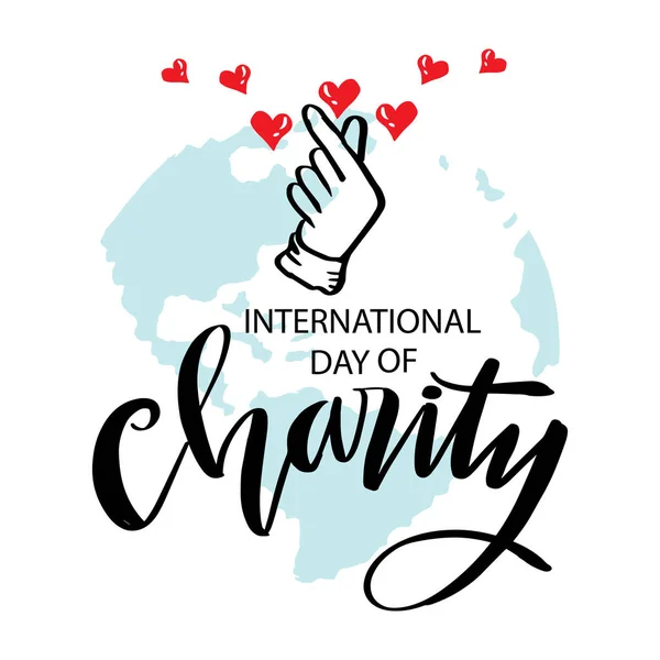 International Day Charity Poster Concept — Διανυσματικό Αρχείο
