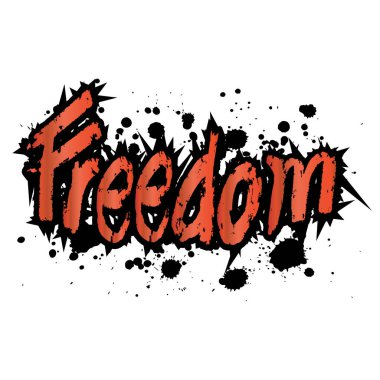 Özgürlük el yazısı yazması yazması.