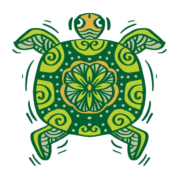 El çizimi zencefil kaplumbağa çizimi