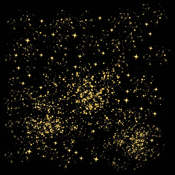 Golden Light Effect Many Glitter Particles — Διανυσματικό Αρχείο