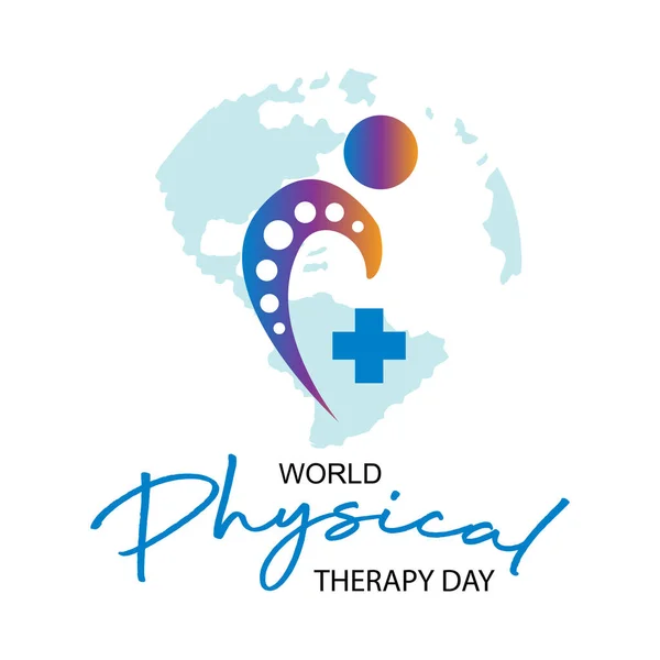World Physical Therapy Day Poster Concept — Διανυσματικό Αρχείο