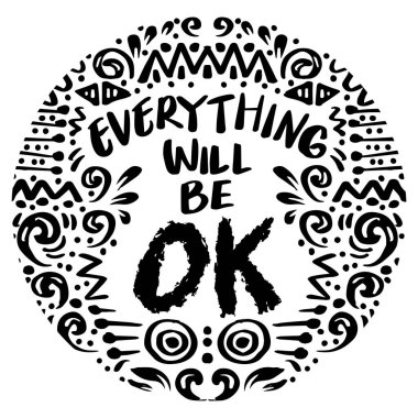 Her şey el yazısı ile iyi olacak. Poster tırnak içinde.