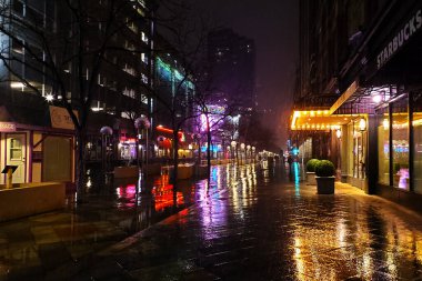 Denver Street at Night