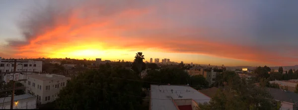 Panoramic View California Winter Sunset — Stok fotoğraf