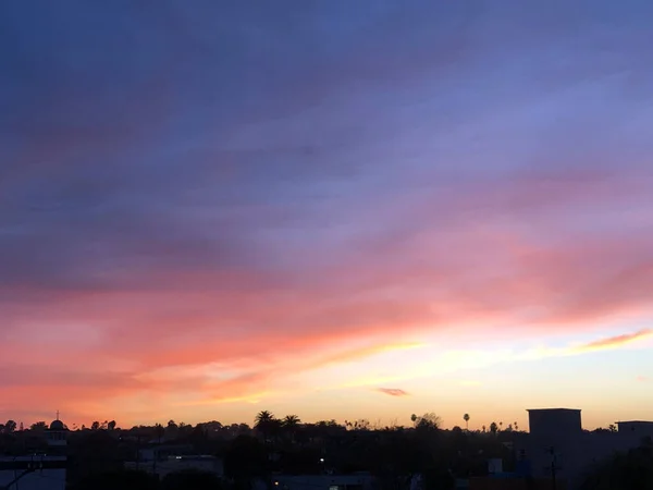 Blick Auf Die Stadt Des Sonnenuntergangs — Stockfoto