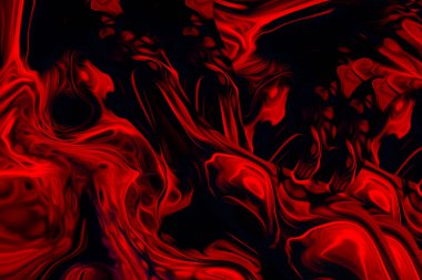 Renkli, mermer desenli boya. Gökkuşağı psikedelik girdap, girdap, soyut akrilik arka plan.