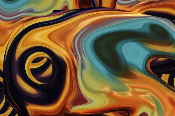Colorido Mármol Textura Pintura Rainbow Psicodélico Remolino Trippy Artwork Abstracto — Foto de Stock