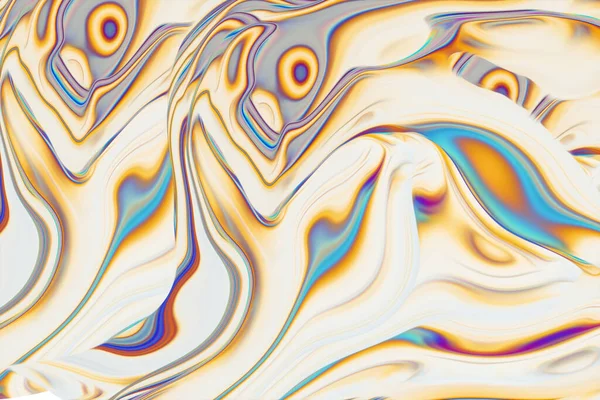 Barevné Mramorová Textura Malba Rainbow Psychedelic Vír Trippy Umělecké Dílo — Stock fotografie