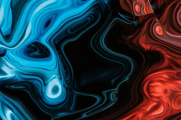Färgglada Marmor Konsistens Målning Rainbow Psykedelisk Virvel Trippy Konstverk Abstrakt — Stockfoto