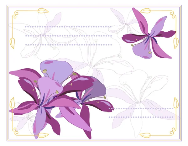floral ornament for greeting card, album or book cover. Illustration for poster or booklet. Textile pattern, print.