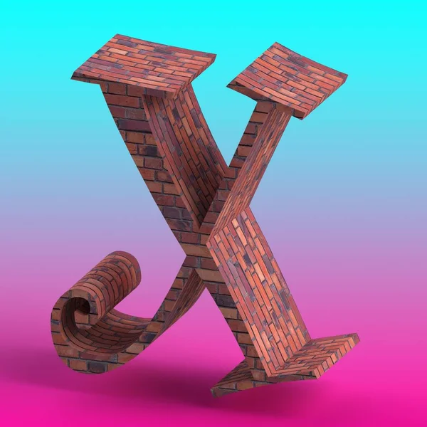 Alphabet Unique Interesting Texture Created Using Program — 图库照片