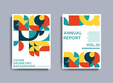 Retro grafik kapak tasarımı. Renkli geometrik vintage kompozisyon. Kapaklar, kuponlar, posterler, afişler ve afişler için başvurulabilir.