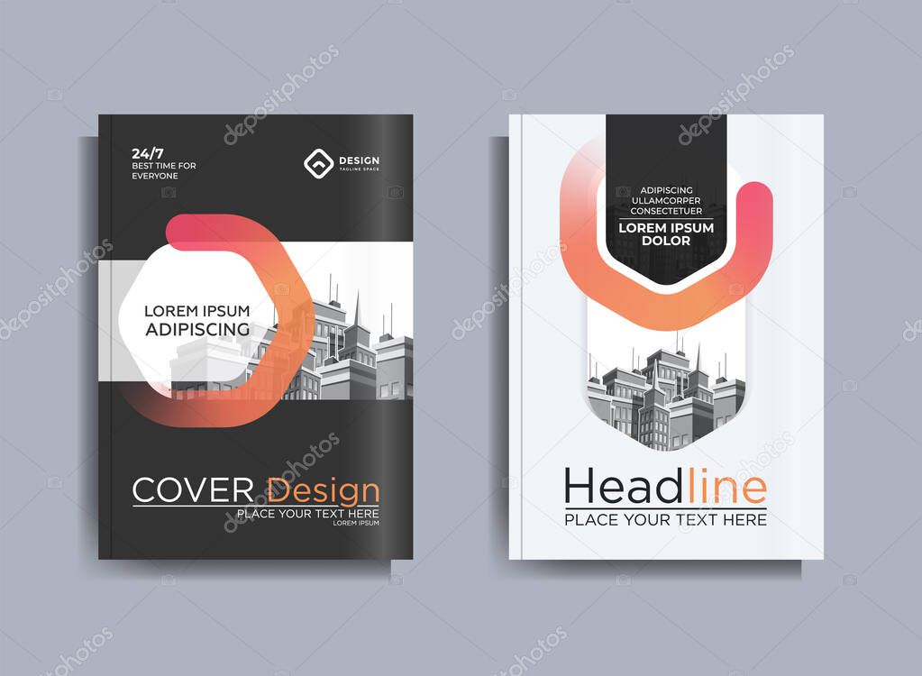 Corporate Business Flyer poster pamphlet brochure cover design layout background, Magazine, Poster, Business Presentation, Portfolio, Flyer, Banner, vector template in A4 size - Vector