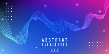 Abstract background website Landing Page. Template for websites, or apps. Modern design. Abstract vector style. line and particles. Illustration suitable for design - Vector Illustration - Vector