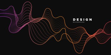 Abstract background website Landing Page. Template for websites, or apps. Modern design. Abstract vector style. line and particles. Illustration suitable for design - Vector Illustration - Vector