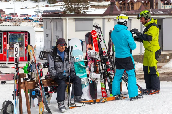 Domaine Skiable Arkhyz Ouverture Saison Station Ski Russie Karachay Tcherkessie — Photo