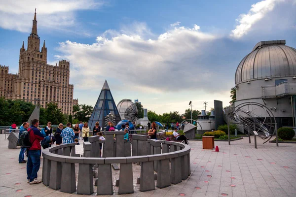 Edificio Del Planetario Moscú Día Tarde Moscú Rusia Marzo 2019 — Foto de Stock