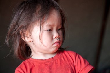 En kuzeyde Yamal, Nenets halkının geçmişi, kuzeydeki insanların evi, tundrada yurdun yakınlarında oynayan bir kız.