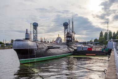 Dünya Okyanus Gemileri ve Denizaltı Mavi Gökyüzü Müzesi. Rusya, Kalininingrad, 28 Ağustos 2021.