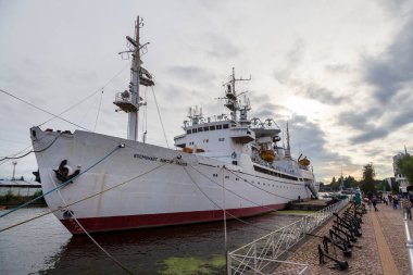 Dünya Okyanus Gemileri ve Denizaltı Mavi Gökyüzü Müzesi. Rusya, Kalininingrad, 28 Ağustos 2021.
