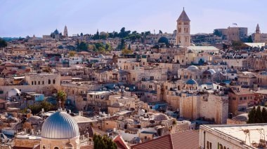 roofs of jerusalem at noon