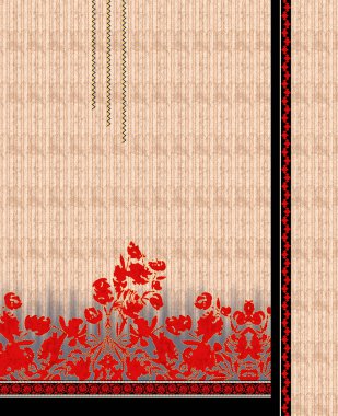 digital textile ornaments, motif, multi mixed patterns for textile print.