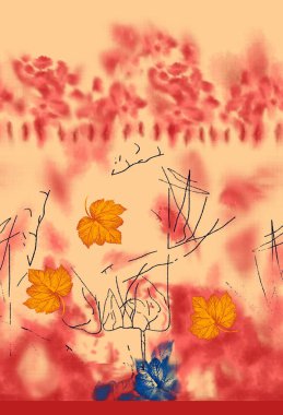 digital textile ornaments, motif, multi mixed patterns for textile print.