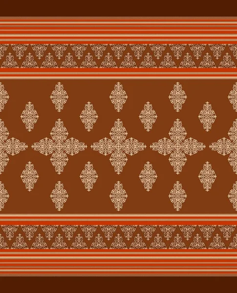 Digital Textile Ornaments Motif Multi Mixed Patterns Textile Print — Stockfoto