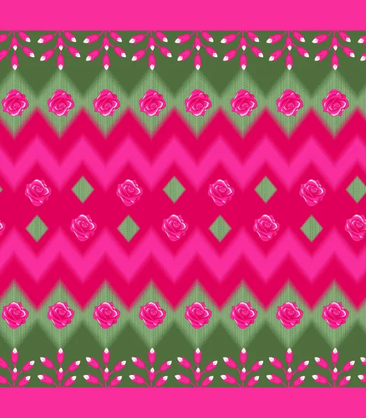 Digital Textile Ornaments Motif Multi Mixed Patterns Textile Print — Stock fotografie