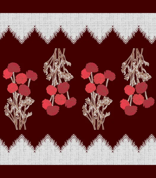 Digital Textile Ornaments Motif Multi Mixed Patterns Textile Print — Fotografia de Stock