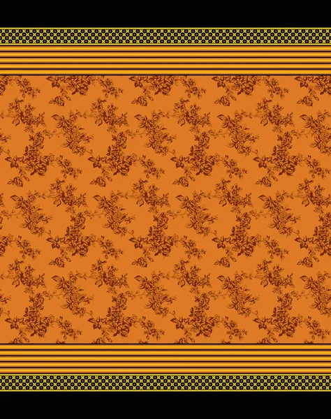 Digital Textile Ornaments Motif Multi Mixed Patterns Textile Print — 图库照片