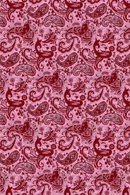 Çok renkli, kusursuz geleneksel Hint tekstil çiçek desenli güzel çiçek tasarımı.