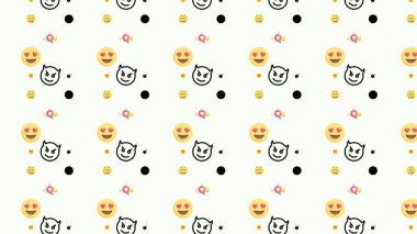This is an attractive and classic Emojis Pattern Design created by me.