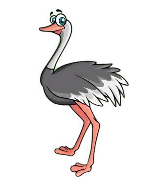 Bu, tüylü bir devekuşunun göz alıcı ve çekici sanat eseri..