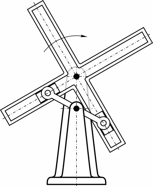 Példák Különböző Gépekben Műszerekben Eszközökben Használt Különböző Mechanizmusokra — Stock Vector