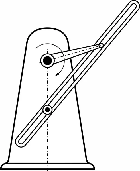 Példák Különböző Gépekben Műszerekben Eszközökben Használt Különböző Mechanizmusokra — Stock Vector