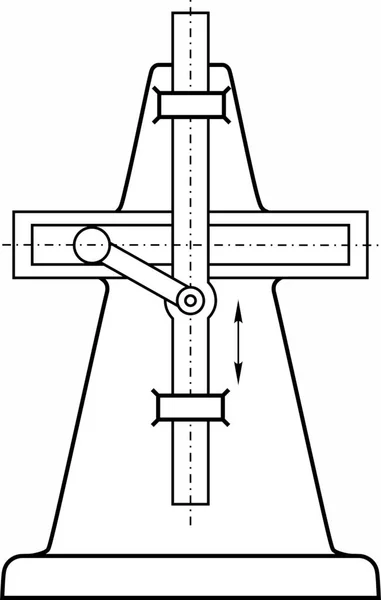 Példák Különböző Gépekben Műszerekben Eszközökben Használt Különböző Mechanizmusokra — Stock Vector