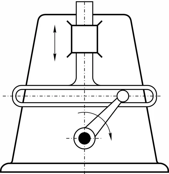 Exempel Olika Mekanismer Som Används Olika Maskiner Instrument Och Anordningar — Stock vektor
