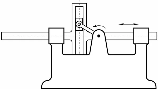 Примеры Различных Механизмов Используемых Различных Машинах Инструментах Устройствах — стоковый вектор