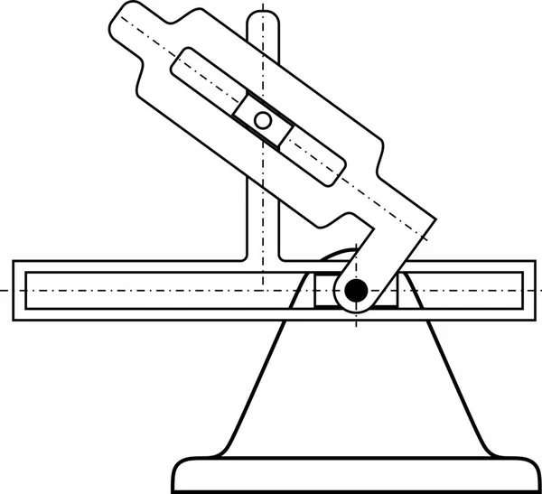 Beispiele Für Unterschiedliche Mechanismen Die Verschiedenen Maschinen Instrumenten Und Geräten — Stockvektor