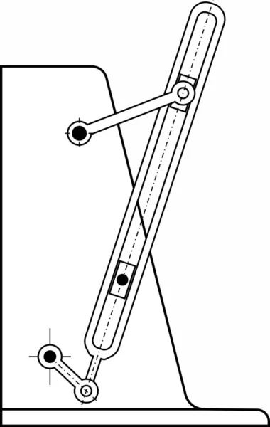 Beispiele Für Unterschiedliche Mechanismen Die Verschiedenen Maschinen Instrumenten Und Geräten — Stockvektor