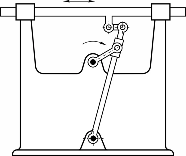 Примеры Различных Механизмов Используемых Различных Машинах Инструментах Устройствах — стоковый вектор