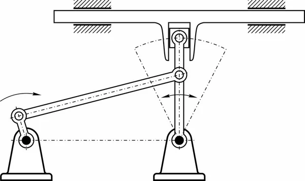 Exempel Olika Mekanismer Som Används Olika Maskiner Instrument Och Anordningar — Stock vektor