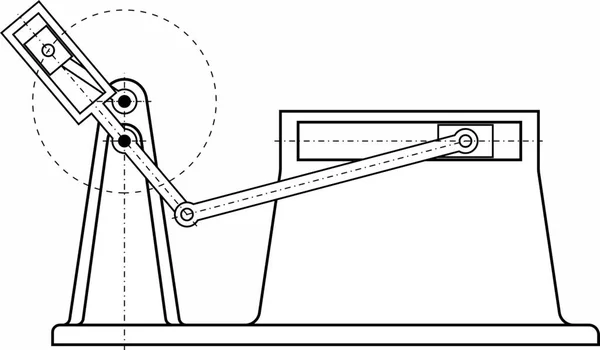 Példák Különböző Gépekben Műszerekben Eszközökben Használt Különböző Mechanizmusokra — Stock Vector