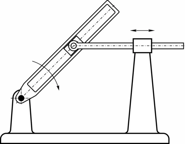 Példák Különböző Gépekben Műszerekben Eszközökben Használt Különböző Mechanizmusokra — Stock Vector